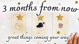 💫🔮 3 MONTHS FROM NOW 🔮💫 WHAT'S COMING IN LOVE, CAREER, BLESSINGS ⭐️ PICK A CARD ⭐️