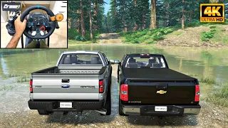 Ford F150 Raptor & Chevrolet Colorado | OFFROAD CONVOY | The Crew 2 | Logitech g29 gameplay