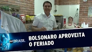 Bolsonaro viaja ao litoral sul de SP para aproveitar o feriado | SBT Brasil (15/11/19)