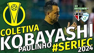 [Série C '24] Coletiva Paulinho Kobayashi | Pós-Jogo Ferroviário 1 X 0 Londrina | TV ARTILHEIRO