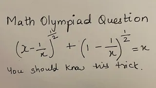 U.S | You should know this Trick!! Math olympiad equation