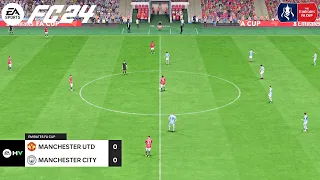 FC 24 | Manchester United vs Manchester City - The Emirates FA Cup - PS5™ Full Gameplay