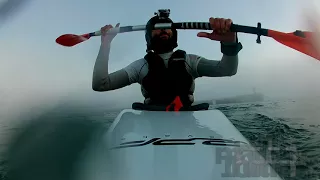 LOST in fog - 45 mins of fear kayak in high sea!