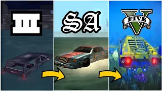 Evolution of SWIMMING CARS in GTA Games