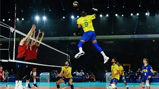 Volleyball King - Yoandy Leal in Brazil National Team - VNL 2019 (HD)