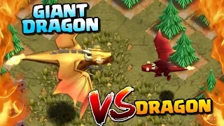 GIANT DRAGON vs DRAGON - NEW Dragon's Lair Goblin Map | Clash of Clans Update!