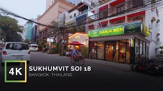 Exploring Sukhumvit Soi 18 Via Sukhumvit Soil 22 & 20 | Virtual Walking Tour | Bangkok, Thailand