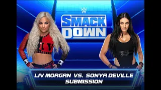 WWE | Liv Morgan vs Sonya Deville Submission Match | Smack Down