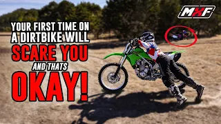 You will be SCARED riding a dirt bike for the first time