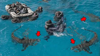 These 3 Shipwreck Survivors Get RIPPED APART & Eaten Alive By Sharks!