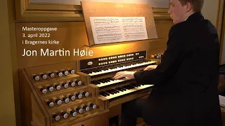 Jon Martin Høie, masterkonsert i bragernes kirke 030422