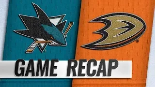 SAN JOSE SHARKS VS ANAHEIM DUCKS 10/28/18