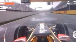 F1 2010™ - Renault - Canada - Heavy Rain. Using 360 Pad, Legend AI