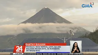 Alert level lifted, Mayon Volcano now at 'normal state' —PHIVOLCS | 24 Oras