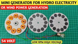 How to make mini generator for hydro electricity generation or wind power generation | generator