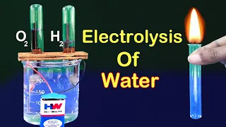 How To Produce Oxygen Gas At Home/OXYGEN AND HYDROGEN From Water |  Electrolysis Of Water At Home