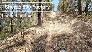 Sherco 500 Factory - I bail on this hill ):