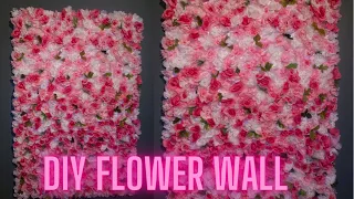 HOW TO: HUGE DIY FLOWER WALL|DOLLAR TREE EDITION |