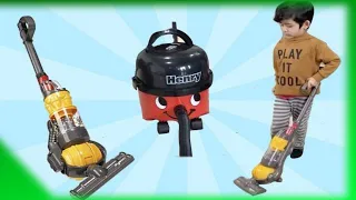 Casdon Dyson Toy Vacuum Cleaners Challenge|Henry Vacuum Cleaner Toy  Compilation