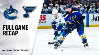 НХЛ. Vancouver Canucks vs St. Louis Blues | Oct.17, 2019 | Game Highlights | NHL 2019/20