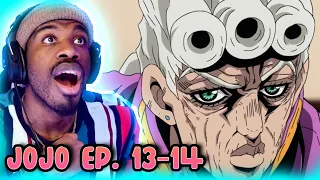 GIORNO GETTING OLD?!?! Jojo's Bizarre Adventure Part 5 Episode 13 & 14 Reaction