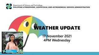 Public Weather Forecast Issued at 4:00 PM November 17, 2021