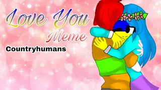 ♡~Love you meme~♡ || Countryhumans ||Ukraine and Canada || Angel_PlayzArts