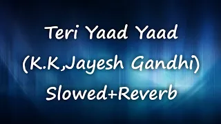 Teri Yaad Yaad(K.K,Jayesh Gandhi)[Slowed+Reverb]With Lyrics.
