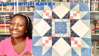 🙌🏽🧵Fat Quarter Shop Designer Mystery Block of the month Block 12