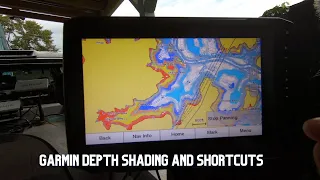 Garmin 93sv Depth Shading and Shortcuts