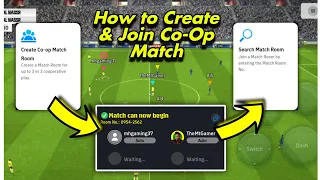 How to Create and Join Co-op Match Room in eFootball 2024 - 3vs3 Cooperative Play - eFootball 2024