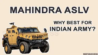 Why Mahindra Armored Light Specialist Vehicle (ALSV) is Best for Indian Army ??