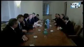 Президент Ильхам Алиев встретился в Праге с Президентом Молдовы Николае Тимофти