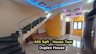 House Tour 600 Sqft | 2 BHK Duplex House With Interior with Modular kitchen.