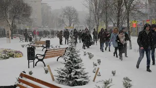 Перший сніг 2018 - Метро Політехнічний Інститут