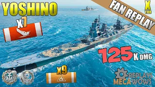 Cruiser Yoshino Chilling 7 Kills on Tears of the Desert Map | World of Warships