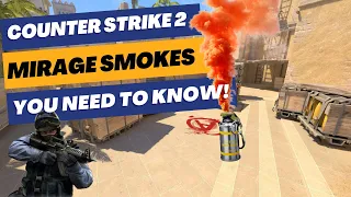 CS2 - The MUST KNOW MIRAGE smokes in 2023