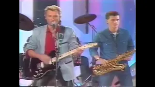 Johnny chante "Je t'attends"en duo avec Jean-Jacques Goldman (06.12.1986)