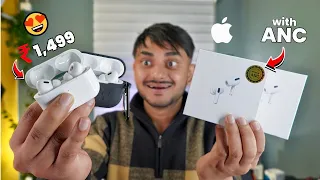 😍Best AirPods Pro 2 Clone ₹1,499 with ANC (Active Noise Cancellation), Charging Case & Spatial Audio