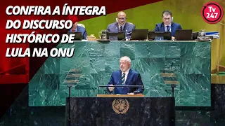 Confira a íntegra do discurso histórico de Lula na ONU