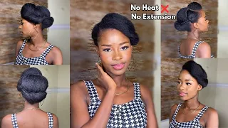 SIMPLE BRIDAL HAIRSTYLE ON 4C NATURAL HAIR!