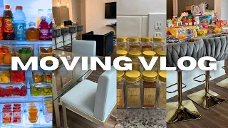 MOVING VLOG | SUNDAY RESET + GROCERY SHOPPING + DEEP CLEANING + UNPACKING & ORGANIZING