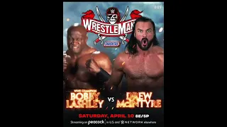 Bobby Lashley Vs. Drew Mcintyre  Wrestlemania 37  Showmotion Match Card