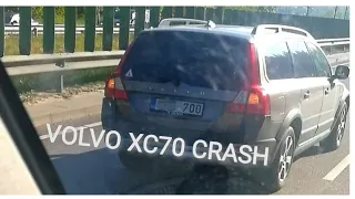 Volvo crash. Volvo XC70 vs VW Golf.