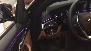 All new 2017 BMW 5 series interior lighting