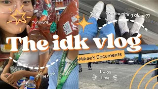 The IDK vlog #1 - I just learned how to commute!! | Mikee's Documents