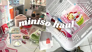 huge miniso haul + unboxing 🛒: blind boxes, stationery items, beauty, etc.