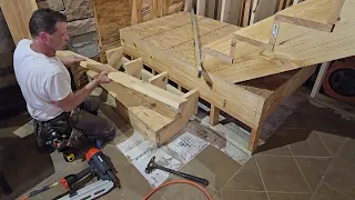 Framing Staircase #construction #diy #carpenter #woodworking #renovation #carpentry