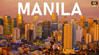 MANILA PHILIPPINES 2022 |  8K Drone Footage |  ULTRA HD 60FPS
