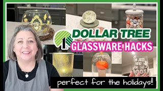 6 DOLLAR TREE FALL GLASSWARE HACKS!  Easy and affordable!